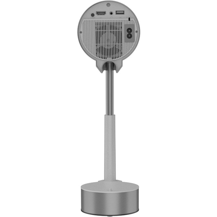 Porodo Lumino Smart FHD Projector with Adjustable Telescopic Stand, 100" Ultra Wide Screen, Android 13, Remote Controller, 2.69" LCD Panel Size, ×1 HD Multimedia & ×1 USB-A & ×1 Audio Inerface, 30"-100" Projection Size, 1-3m Projection Distance, Cinematic Screen Viewing - Gray