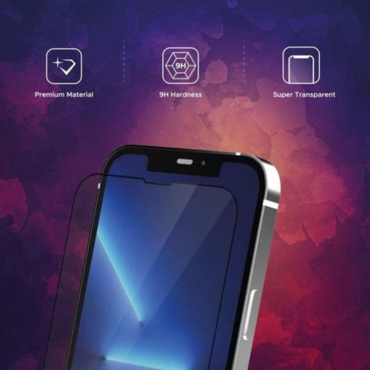 Liberty Guard Full Cover Rounded Edge Screen Protector For iPhone 13/13 Pro, Anti Shock & Anti Impact - Clear