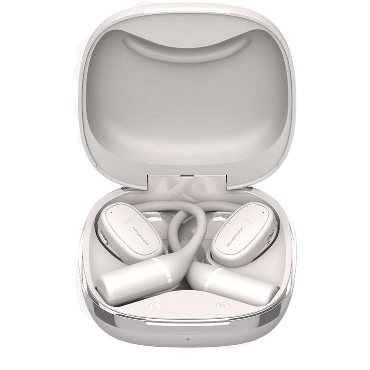 Powerology Open-Ear Wireless Stereo Earbuds - Beige