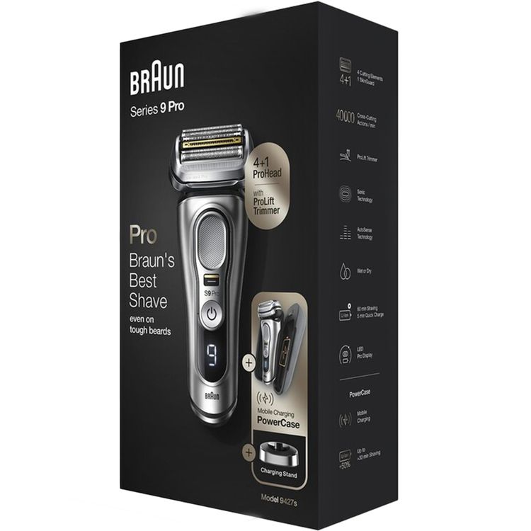 Braun Series 9 Pro 9427S Wet & Dry Shaver - Silver
