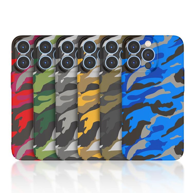 Green Lion PC Camooflage Case for iPhone 13 Pro Max 6`7 - Red