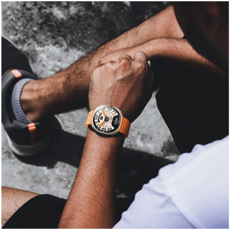 Green Lion Connect Pro Smart Watch, Always-On Display, Call & Social Notifications, Music Control,  Raise Wrist Wake Screen - Titanium