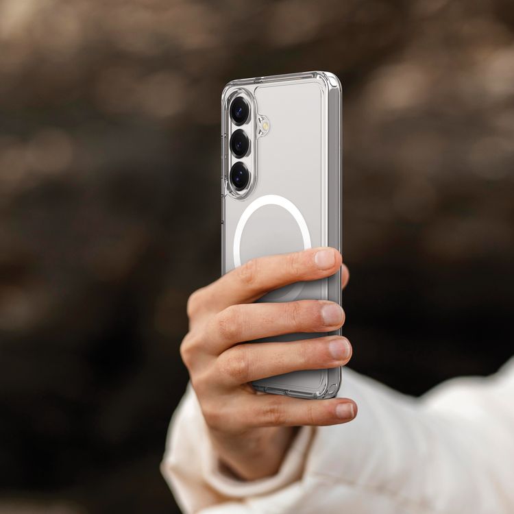 Levelo Clara MagSafe Clear Case for Samsung S26 Plus, Raised Camera Edges, Scratch Resistance, Precision Fit, Shock-Resistant Bumper - Clear