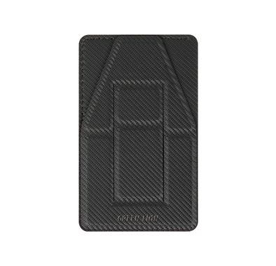 Green Lion Multi-Functional MagSafe Wallet & Stander with Premium Leather Material, One Card Slot, Ultra-Slim & Lightweight, Anti-Scratch, Anti-Shock, Foldable Protective Grip, Support Hands-Free & Watching Movie - Black