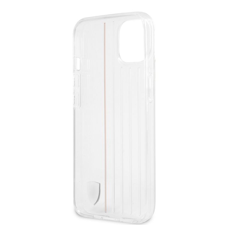 CG MOBILE Ferrari PC/TPU Hard Case with 3D Lines Contrasted Compatible for iPhone 13 Mini (5.4") Anti-Scratch, Easy Access to All Ports