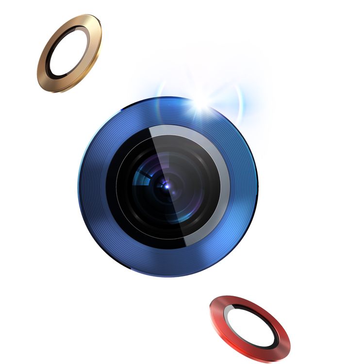 Green Lion Anti-Glare Camera Glass Protector 9H Hardness, Easy to Clean, Anti-Reflective, Anti-Scratch & Explosion-proof Compatible for iPhone 12 / 12 Pro ( 6.1" ) - Blue