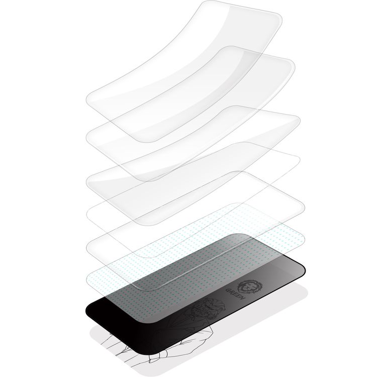 Green Lion 3D Unbreakable Privacy Glass Screen Protector for iPhone 12 / 12 Pro ( 6.1" ) - Black