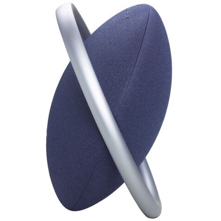 Harman Kardon Portable Bluetooth Speaker Onyx Studio 8 with Elegant Design, Self-Tuning, Eco-friendly Materials, Built-in Dual Microphone, Stereo Sound with Two Speakers - Blue