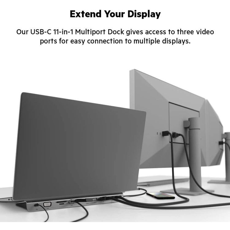USB-C Multiport Belkin INC004btSGY USB-C Multiport Docking Station-Grey