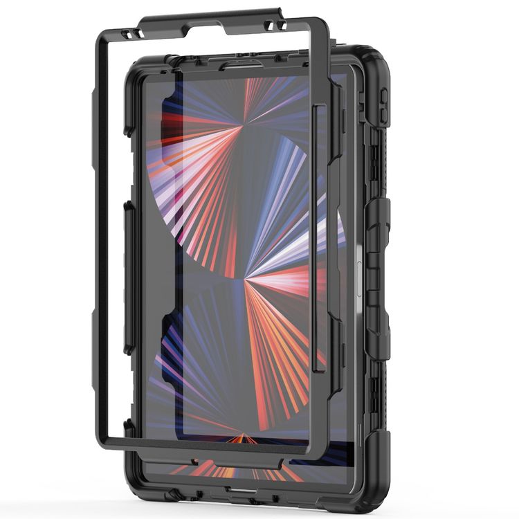 Green Lion Trio Shield iPad Case For iPad 12.9" - Black