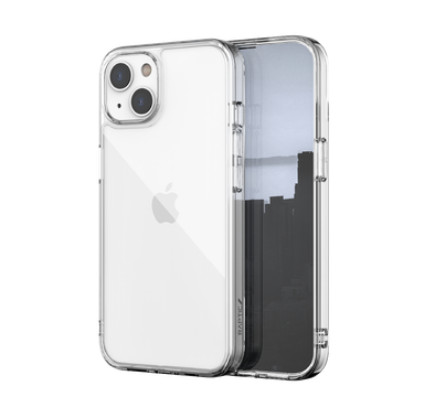 X-Doria Raptic Clearvue Case Compatible for iPhone 13 Pro (6.1") Anti-Scratch, Easy Access to All Ports, Military Drop Tested, Shock Absorbing Protection, Snap-on Installation