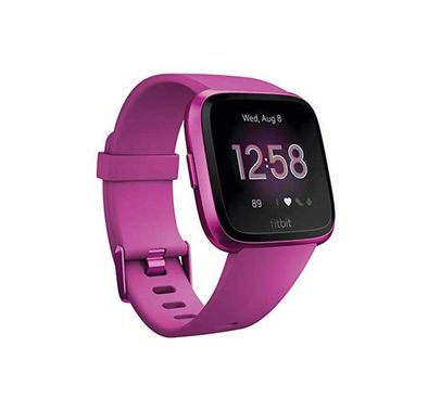 Fitbit FB415PMPM Versa Lite Edition Fitness Wristband with Heart Rate Tracker (FB415PMPM) - Mulberry/Mulberry