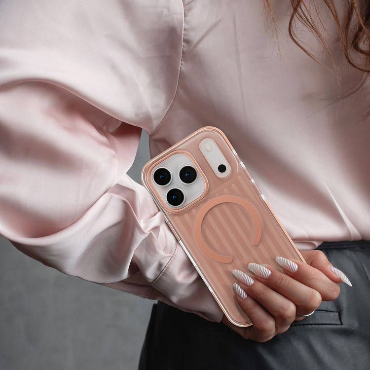 غطاء Levelo Cabin Elite MagSafe لهاتف iPhone 17 Pro، بزوايا مقاومة للصدمات، وحواف مرتفعة للكاميرا والشاشة، ومقاومة للخدوش بدرجة 2H، ومغناطيسات قوية، وتقنية رؤية فائقة الوضوح، ومصد مقاوم للصدمات، مختبر ضد السقوط - بلون البرتقالي الشروق