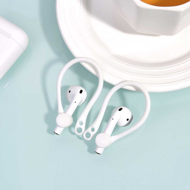 AhaStyle Premium Soft TPU Earhooks Comfortable Fit, Ergonomic Design Compatible for AirPods 1/2 Suitable for Cycling, Gym and Other Fitness Activities