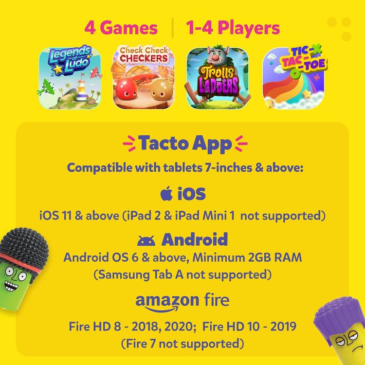 Tacto Classics by PlayShifu (app Based) - Interactive Board Games for Family Game Night, Strategy Games Gifts for Boys & Girls for Ages 4+