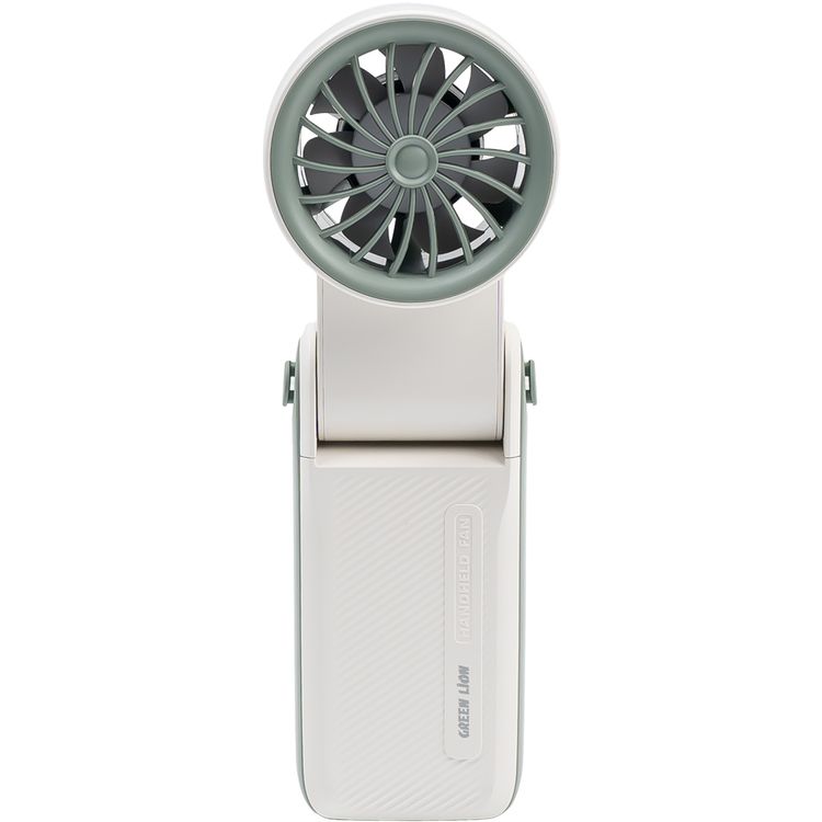 Green Lion Coolio Portable Fan with 1-199 Speed Levels, 6000mAh Battery Capacity, 5 Hours Charging Time, Type-C Charging Port, ABS + PC & Aluminum Alloy Material, 30 Hours Working Time, Silent Operation - White