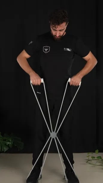 Porodo Lifestyle Smart Spider Resistance Band, Indicator Light, Heart Rate Sensor