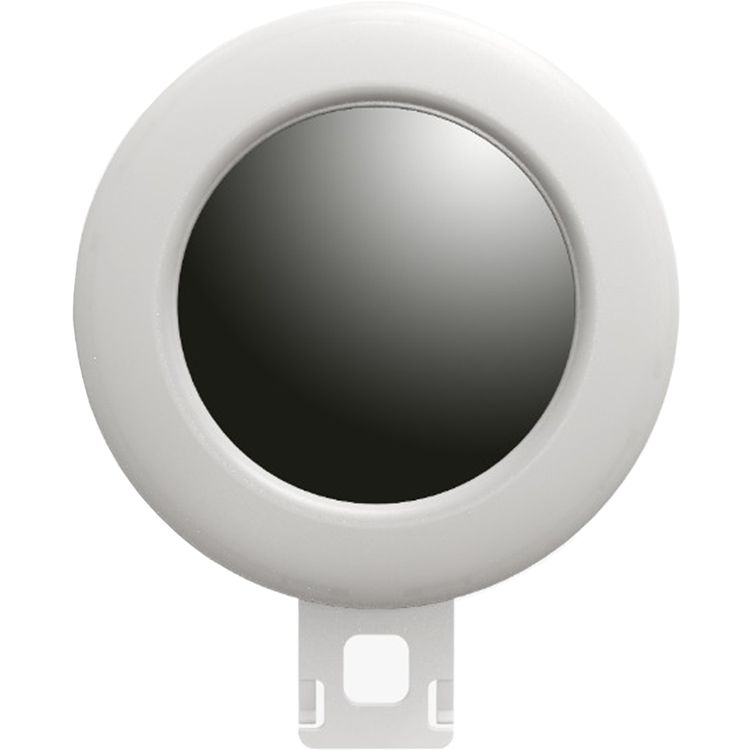 Porodo Lifestyle Clip-On Mirror Fill Light with Camera Shoe Mount, Type-C Charging Port, 200mAh Battery Capacity, Up to 4 Hours Working Time, 180° Adjustable Angle, Customizable Light Modes - White