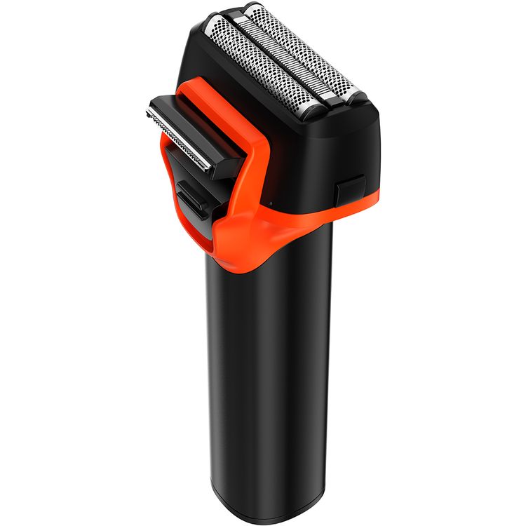 Porodo LifeStyle Dual Purpose Beard Trimmer with Seamless Close Shave, USB-C Charging Interface, 1.5 Hours Charging Time, Up to 60 Minutes Working Time, 400mL Bottle Capacity, IPX5 Water Resistance Level, 1100mAh Battery Capacity, Washable, Digital Display - Black