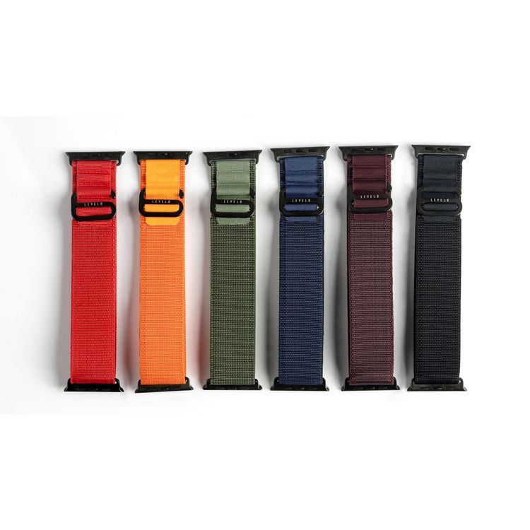 Levelo Ace Loop Watch Strap with Titanium G Hook Buckle for Apple Watch 49/45mm, Sweat & Water Resistant, Compatible with SE, Series 8, 7, 6, 5 & 4, Soft & Comfortable Fit - Orange