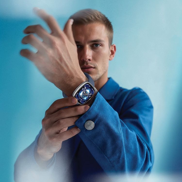 Porodo Rony 1.83" Sport Smart Watch with Multiple Sport Modes, Activity Tracker, Sleep Analysis, Up to 6 Days Battery Life, 2 Hours Charging Time, 20 Days Standby Time, 250mAh Battery Capacity, 64MB Flash Memory, Bluetooth Version 5.2, IP67Water Resistance Level - Silver