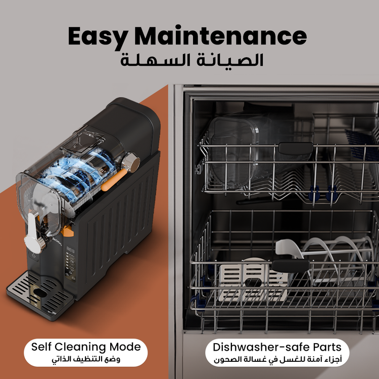 Porodo Lifestyle Multifunction Slushie Maker with 2.6L Capacity, 200W Rated Power, 220-240V Rated Voltage, 50Hz Rated Frequency, 3-Pin UK Plug, Instant Frozen Drinks, Intuitive Controls, Efficient Blending - Black