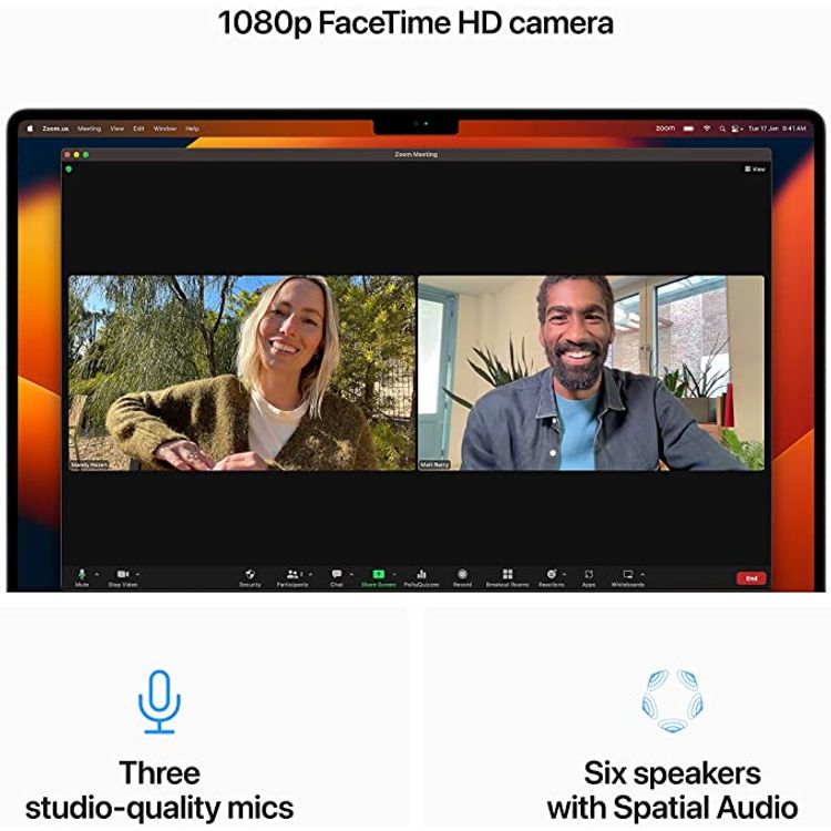 Apple 2023 MacBook Pro laptop with M2 pro chip:16.2inch - Silver - Arabic/English - 1TB