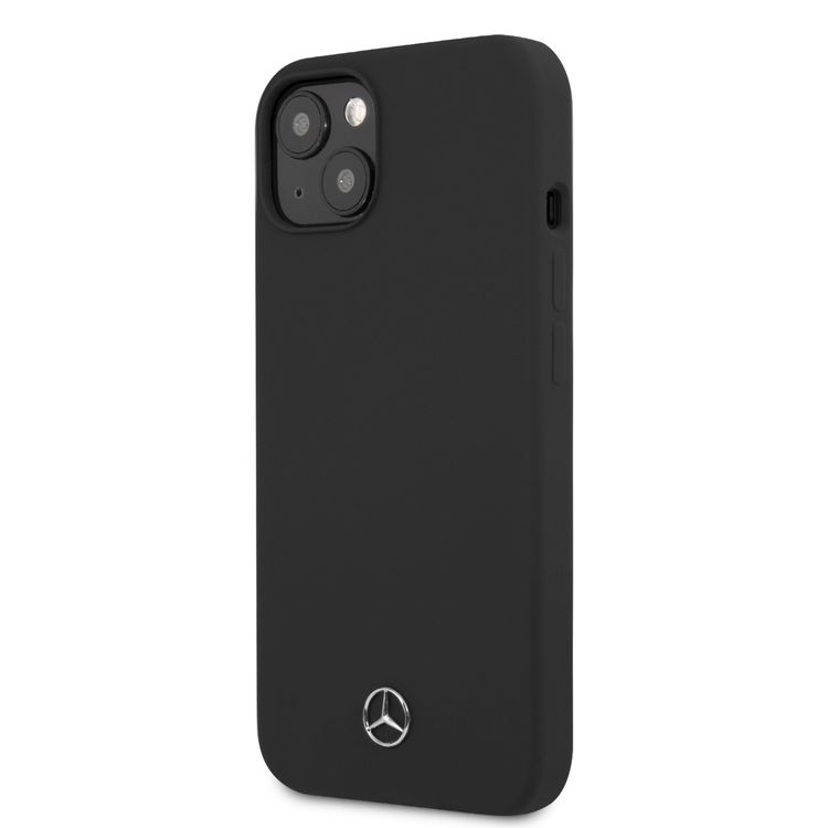 CG MOBILE Mercedes Benz Liquid Silicone Case with Microfiber Lining Compatible for iPhone 13 (6.1") Anti-Scratch, Easy Access to All Ports, Drop Protection