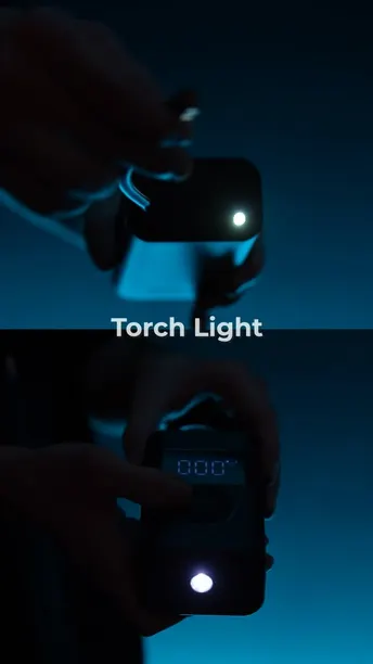 Powerology Portable Air Car Tire Detect Compressor (PPBCHA55BK)