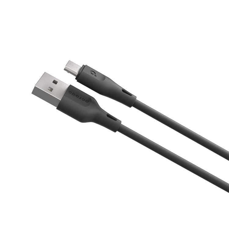 كابل بورو دو USB-A إلى Micro USB مع تيار 2.4A، بطول 2 متر، مصنوع من مواد TPE وPVC، يتميز بالشحن السريع ومزامنة البيانات، عمر افتراضي لأكثر من 5000 انحناء، آمن وموثوق، تصميم ذكي - أسود