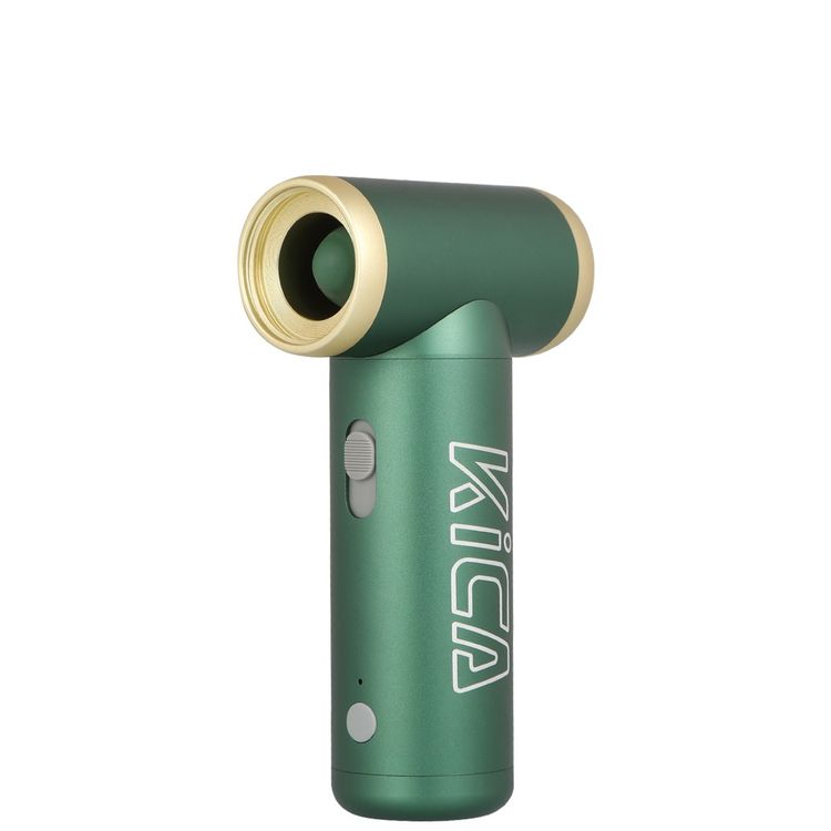 Kica Jet Fan 2, 4 m/s to 20 m/s Adjustable Wind Speed, 101000RPM Brushless Motor, Aviation-Grade Aluminum Shell, Uses for Cleaning, Drying, Inflating & Dusting Hard-to-Reach Areas - Green