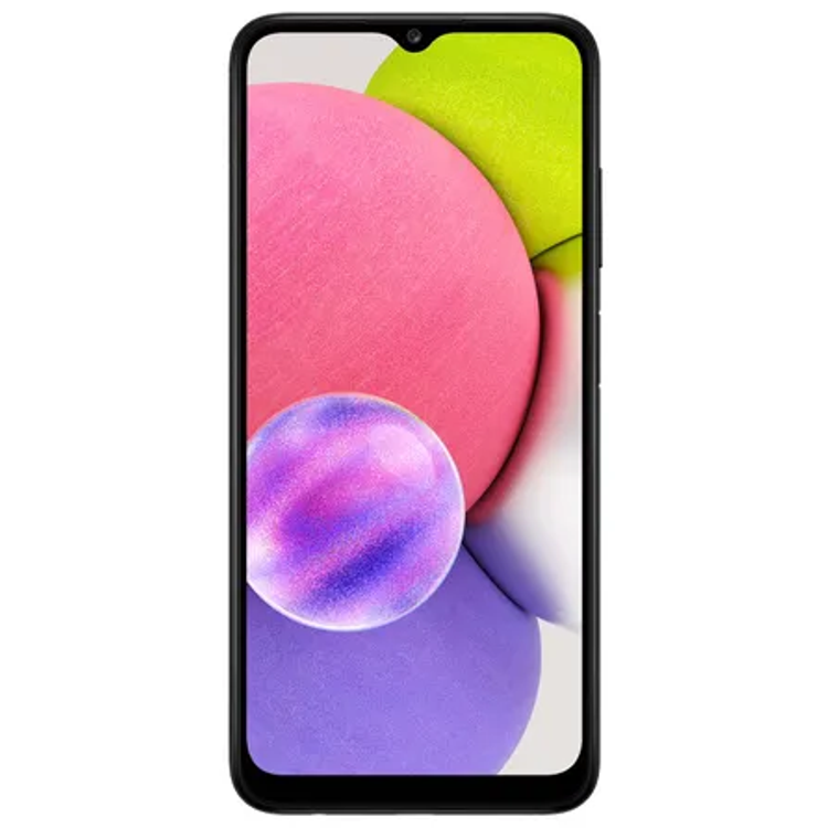 Samsung Galaxy A03s Dual SIM Black 3GB RAM 32GB 4G LTE, Battery 5000 mAh, 13MP Mainn Camera  - Middle East Version