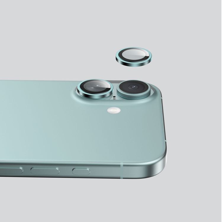 Green Lion HD Plus Camera Lens for iPhone 16 & 16 Plus, Anti-Glare Coating, Anti Scratch, Nano Absorbing, Anti-Fingerprint, Full Coverage, High Transparency - Green