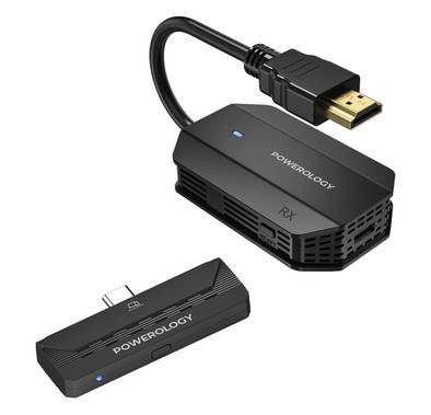 Powerology Wireless HDMI Type-C Adapter Audio & Video, 50...