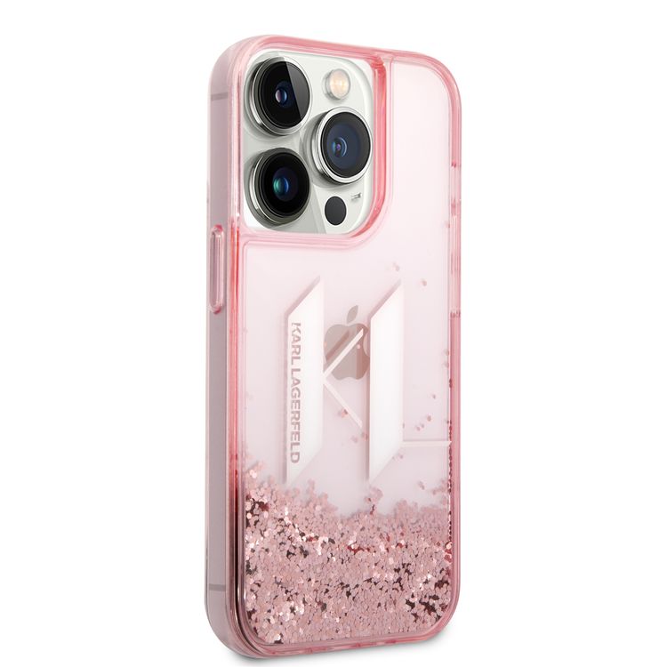 Karl Lagerfeld Liquid Glitter Case Big KL Logo