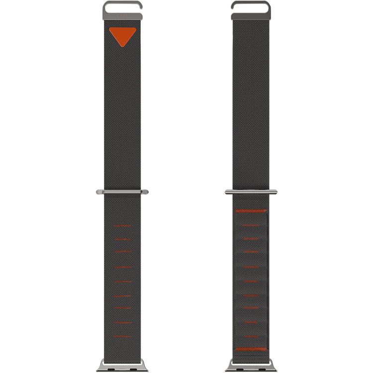Levelo York Nylon Watch Strap with Adjustable Strap Fit, Unique Woven Structure, Lightweight Nylon, Quick Strap Setup, Unique Woven Structure, Sweat & Water Resistant, 135mm – 210mm Fit Size Range, Adjustable G-Buckle Closure Type - Gray