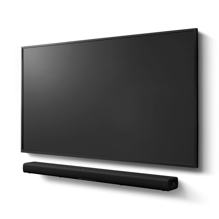 Yamaha SR-X40A True X Soundbar with Subwoofer, 4 Sound Modes, Clear Voice Technology, Bass Extension, Remote Controller, HDMI eARC & Bluetooth & Optical Connectivity - Black