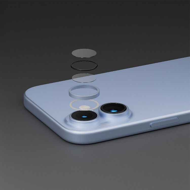 Levelo LucentDuo Camera Lens Protector with 99%  Transmittance for iPhone 17, Anti-Fingerprint, Anti-Scratch, Double-Sided AR Glass, Oleophobic Coating, Multi-Layer Protection, Strong Adhesive - Light Blue