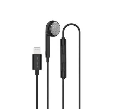 Powerology Mono Single Earphone with MFi Lightning Connec...