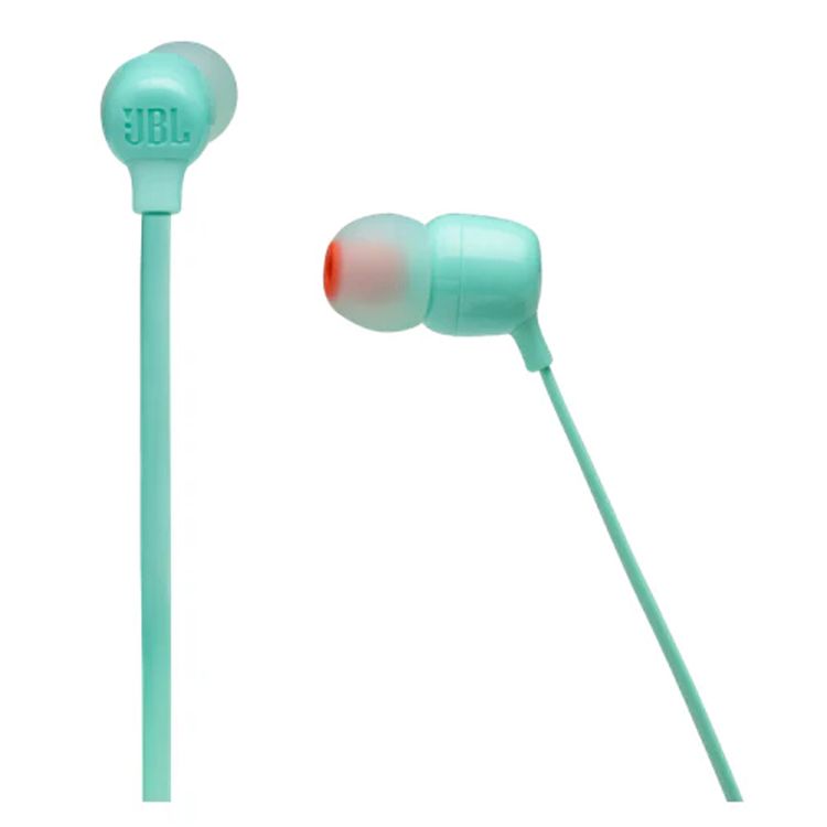 JBL T125 Wireless In-ear Pure Bass Headphones, 16 Hours Playtime, Bluetooth Version 5, Multipoint Connection, Magnetic Cable Management, Voice Assistant, Fast Charge - Teal