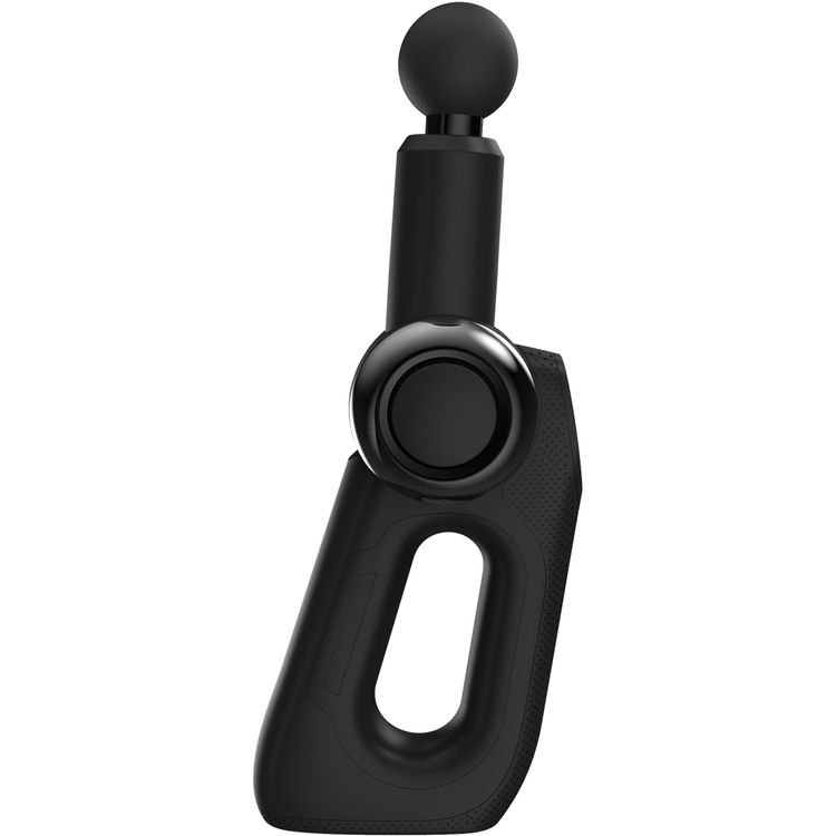 Powerology Fullbody Massage Gun with 5 Detachable Heads, 2000mAh Battery Capacity, 3.5 Hours Working Time, - Black