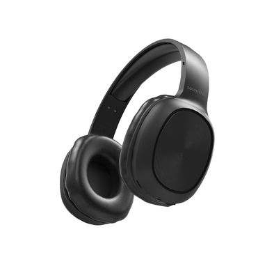 Porodo Soundtec Wireless Headphones with Noise Cancelling, Active Siri, Pure Bass, 2 Hours Charging Time, 12 Hours Playtime, 400mAh Battery Capacity - Black