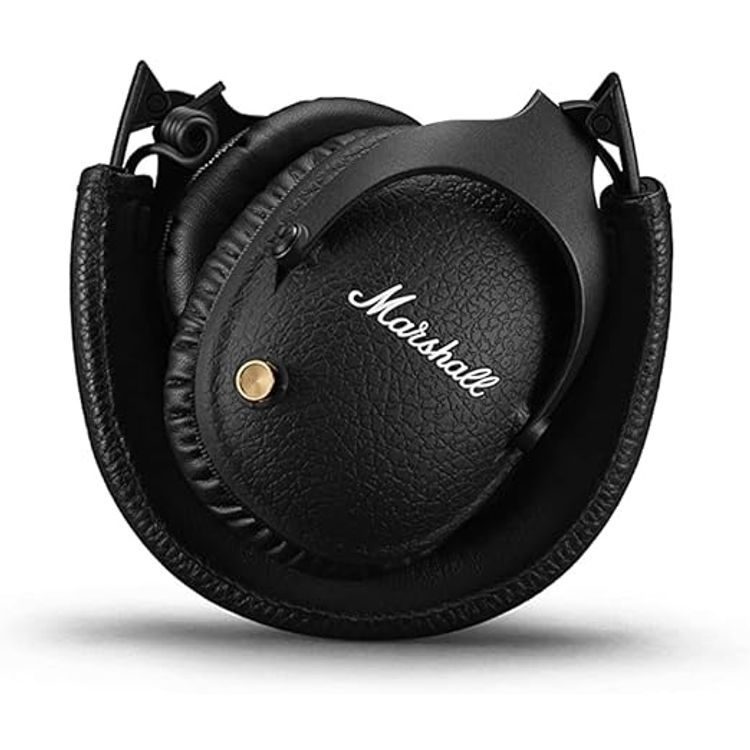 مارشال مونيتور II ANC سماعات بلوتوث فوق الأذن، بتصميم مريح وقابل للطي مع خاصية إلغاء الضوضاء النشطة - أسود