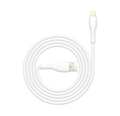 Porodo Blue 1.2M  USB-A to Lightning PVC 2A Cable - White
