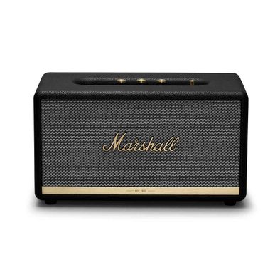 Marshall Stanmore II Bluetooth Wireless Sound Stereo Speaker, Multi-host Functionality, Wired & Wireless Connectivity, 10m Bluetooth Range, Iconic Marshall Design, Marshall Signature Sound - Black 