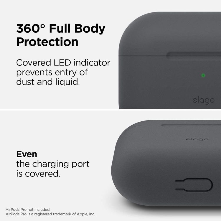 Elago Basic Slim Case for Apple Airpods Pro - Dark Gray