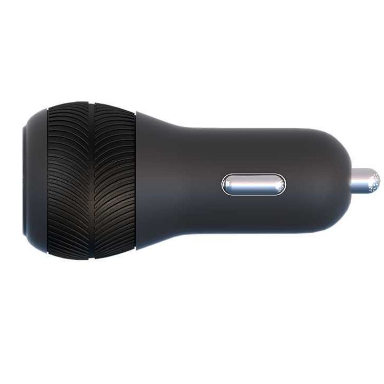 Powerology Dual Port Car Charger 32W USB 2.4A + PD 18W with Type-C to Mfi Lighting Cable