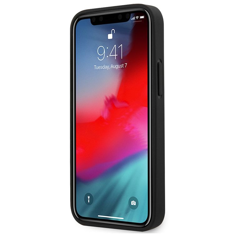 CG MOBILE U.S.Polo Assn. PU Hard Case Polo Embroidery Compatible for iPhone 12Mini(5.4")Shock Resistant, Scratches Resistant Back Cover, Easy Access to All Ports Suitable - Red