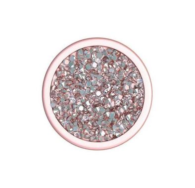 Nuckees Diamond Cluster Stand & Grip w/ Snug-hug Technology Compatible for Smartphones - Reusable & Magnetic Mount Friendly Kickstand - 360° Viewing - 4-way Locking Stand - Rose Gold