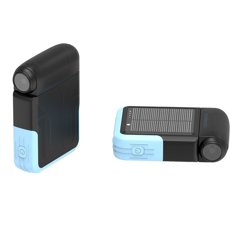 بنك طاقة يعمل بالطاقة الشمسية من باورولوجي سانتيه، سعة 10000 مللي أمبيرساعة، مع مصباح يدوي قابل للفصل بقوة 2000 مللي أمبيرساعة، ومنافذ إخراج USB-C وUSB-A بقوة 22.5 وات بتقنية الشحن السريع، وسطوع مصباح يدوي بقوة 150 لومن، وشحن فعال بالطاقة الشمسية، وضمانات مدمجة، وتصميم محمول ومتين، ومؤشرات LED، وإضاءة متعددة الأوضاع - أسود.